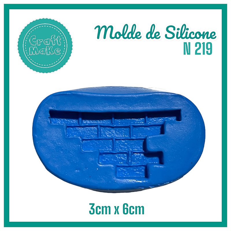 Molde de Silicone N 219 Tijolinho Muro - Natal 2024
