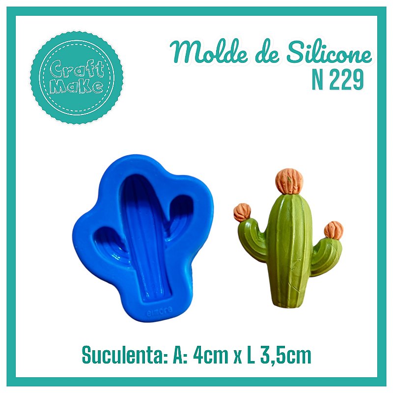 Molde de Silicone 229 - Cacto P