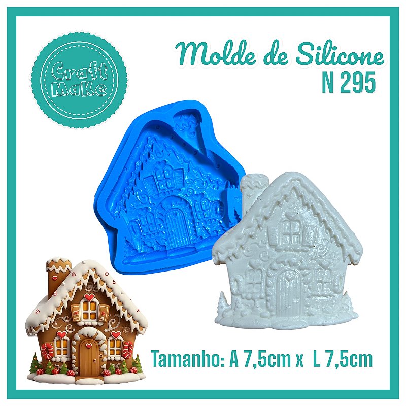 Molde de Silicone 295 - Casinha Nórdica Sweet (Natal)