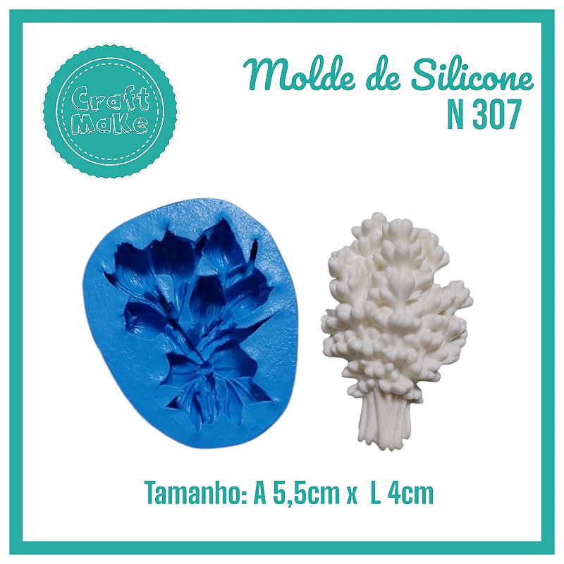Molde de Silicone 307 - Bouquet de Rosas