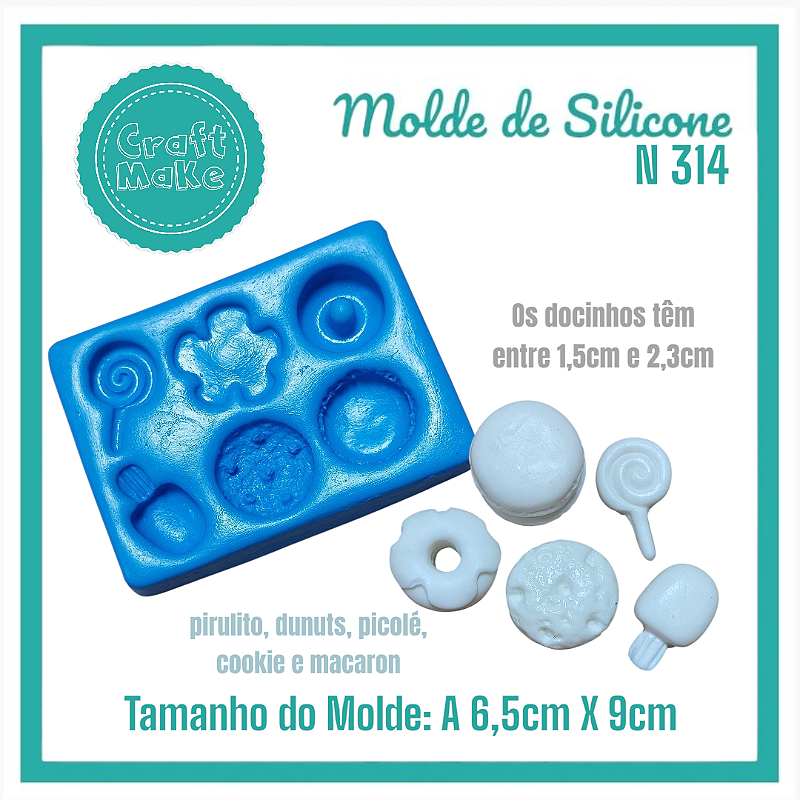 Molde de Silicone - 314 Docinhos