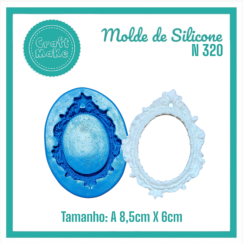 Molde de Silicone - 320 Moldura Provance