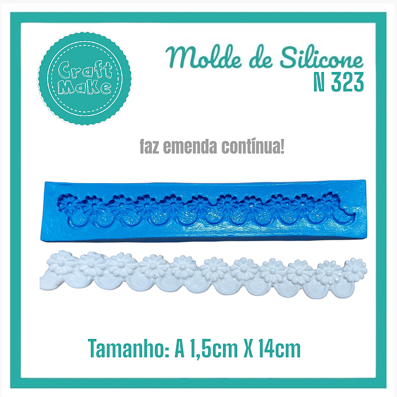Molde de Silicone - 323 Cordão Margarida