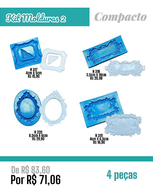 Kit Molduras #2 (4peças) - Compacto