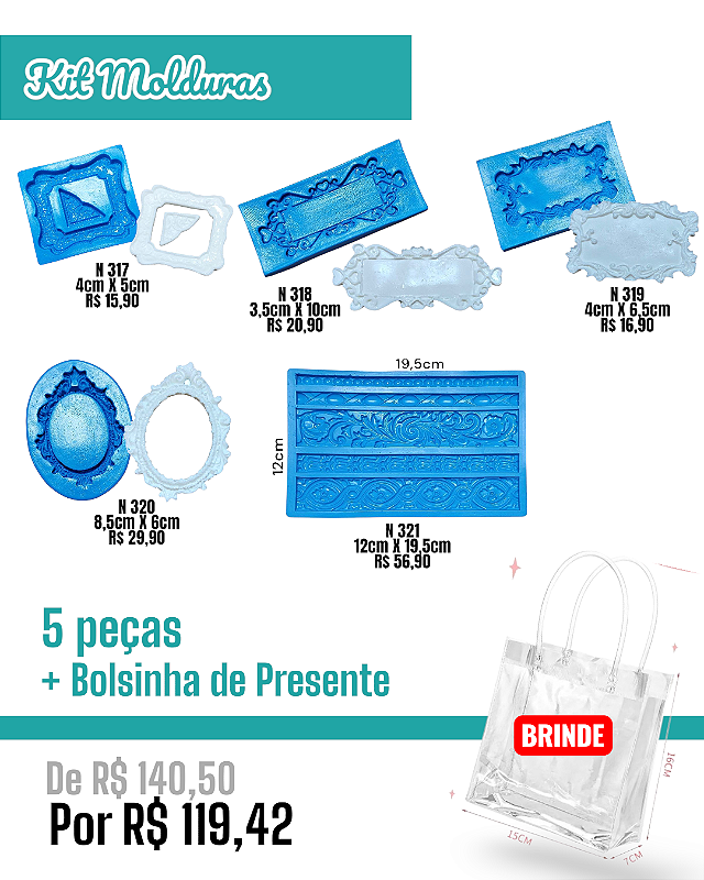 Kit Molduras # 1 (5 peças)