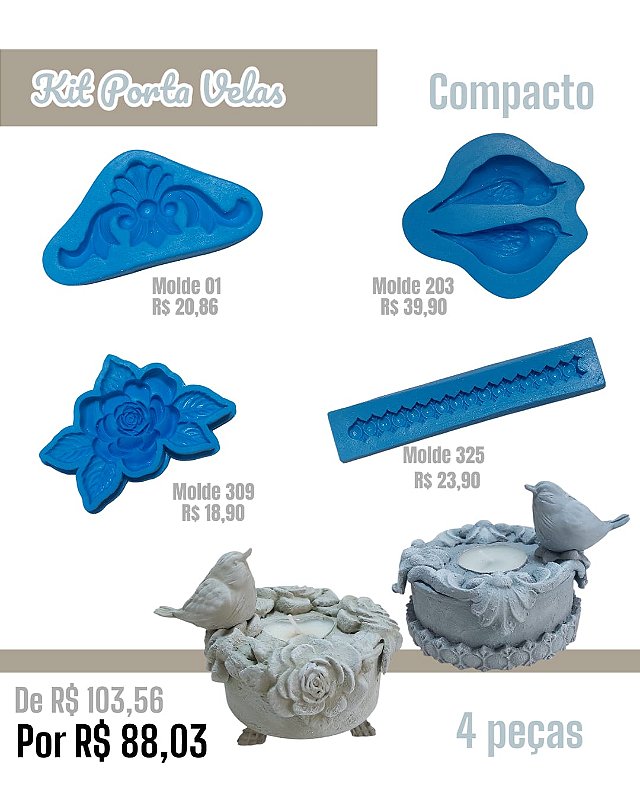 Kit Porta Vela - Compacto