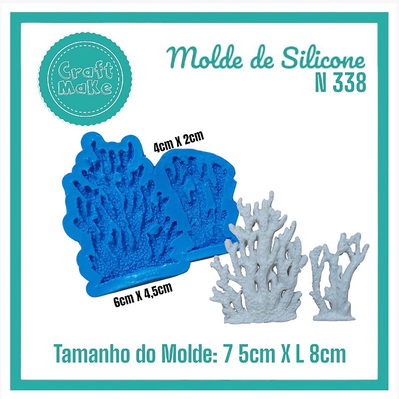 Molde de Silicone - N 338 Algas Marinhas - Náutico