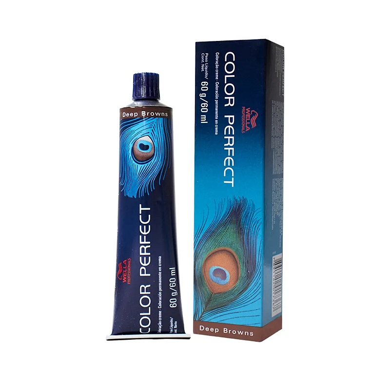 Wella Color Perfect 6/73 Deep Browns Louro Escuro Marrom Dourado