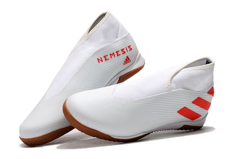Chuteira Futsal Adidas Nemeziz 19.3 Laceless branca( Quadra) - Shop Futebol