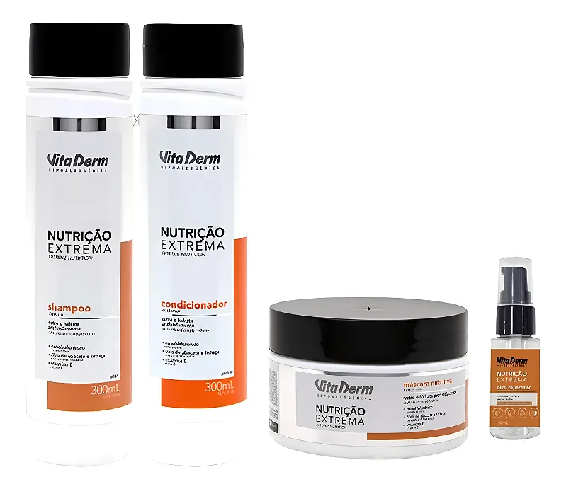 Dermengine Kit Vita Derm Kit Nutrição Extrema Completo com 4 Itens - CYCLE