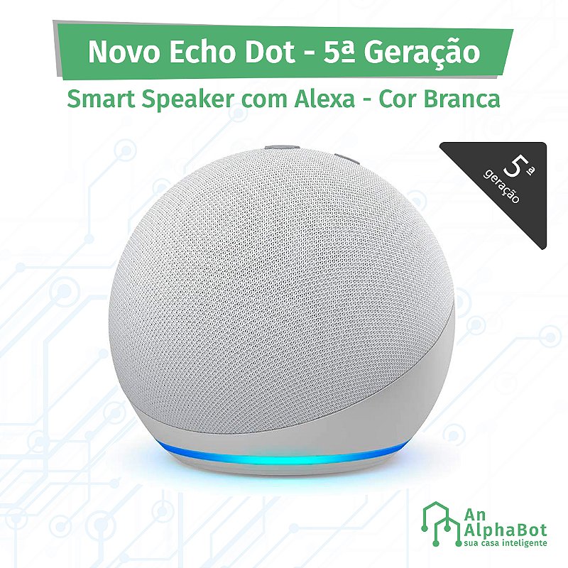 Echo Dot (5ª Geração) Branca: Smart Speaker com Alexa An - Main Image
