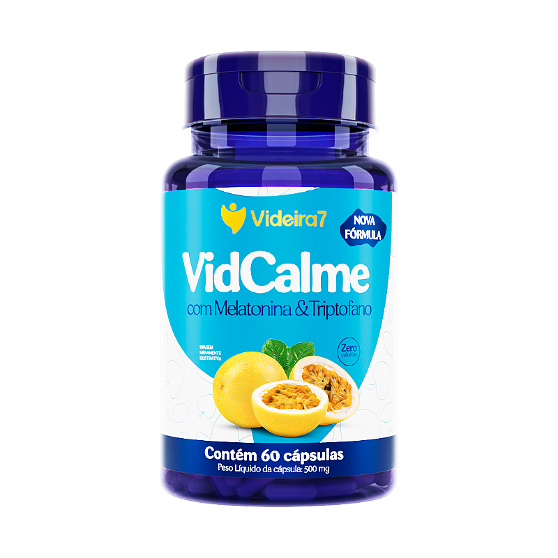 Vidcalme Suplemento com Vitaminas e Minerais - 60 Caps - VIDEIRA7