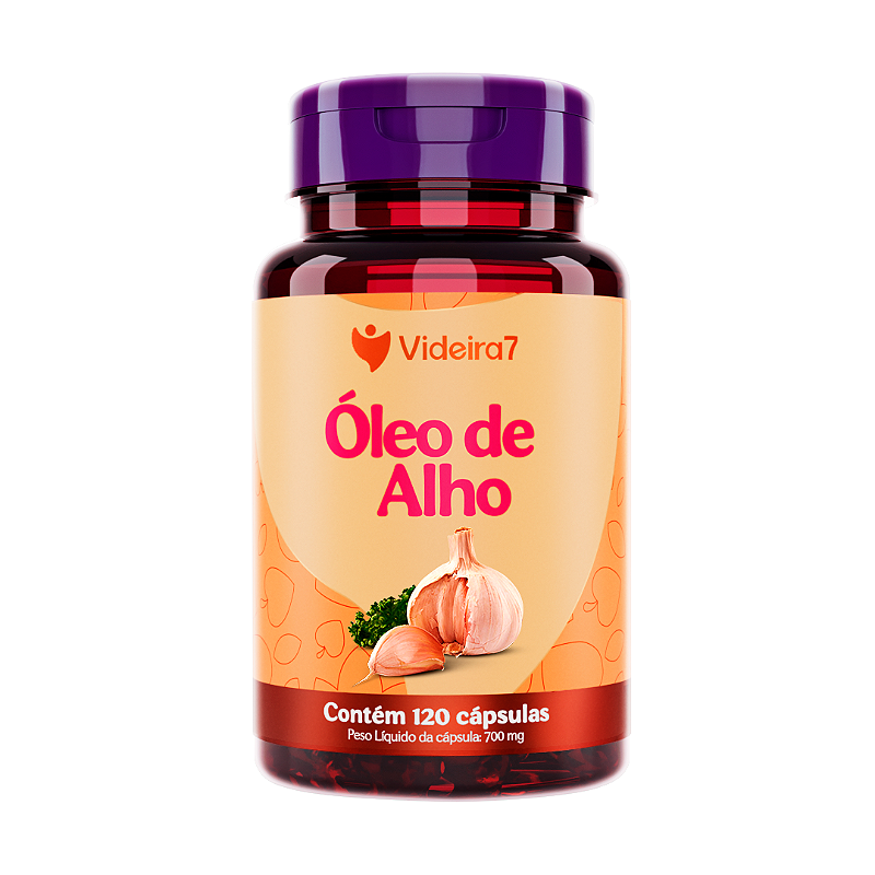 Óleo De Alho 500 Mg 120 Caps Videira 7 9737