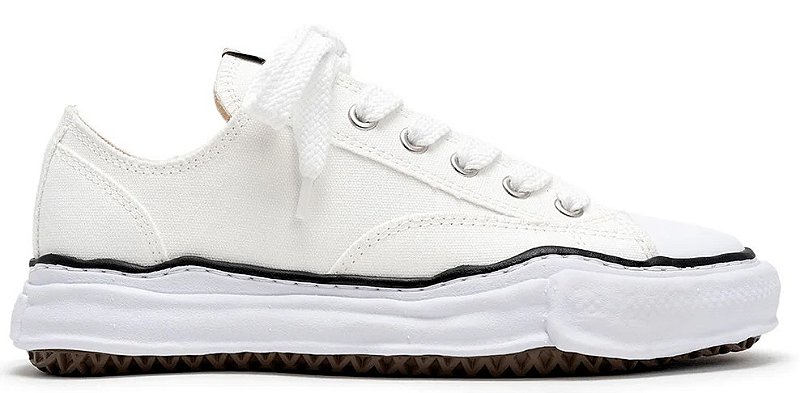 TÊNIS MAISON MIHARA YASUHIRO PETERSON OG SOLE CANVAS LOW TOP WHITE