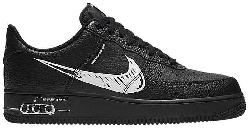 TÊNIS NIKE AIR FORCE 1 LOW ' SKETCH BLACK ' - Quem entende de TÊNIS NIKE AIR FORCE 1 LOW ' SKETCH BLACK ' - Quem entende de