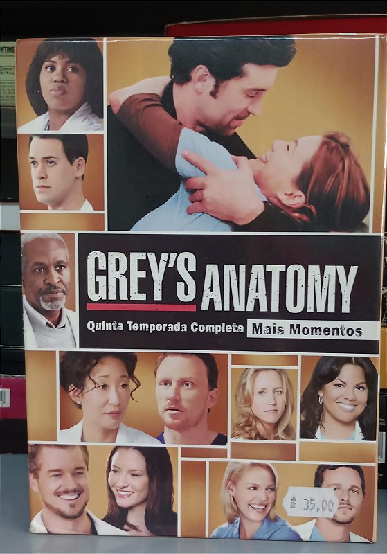 Rob Corn Dvd Grey''s Anatomy - 5° Temporada Box Editora Rob Corn e Outros [usado ...