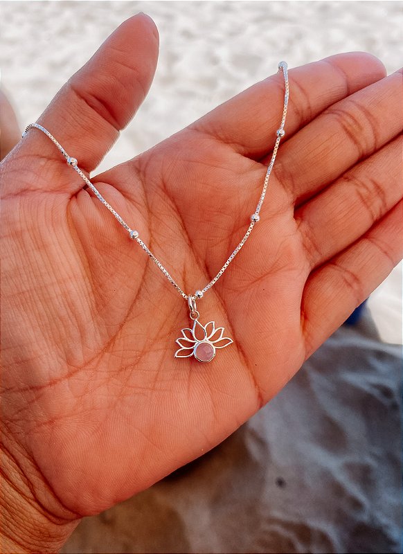 Colar flor de lotus