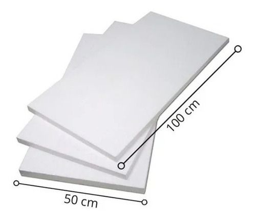 Placa de isopor EPS 15mm 1,5cm Unidade - Mais que Mil Papelaria & Utilidades