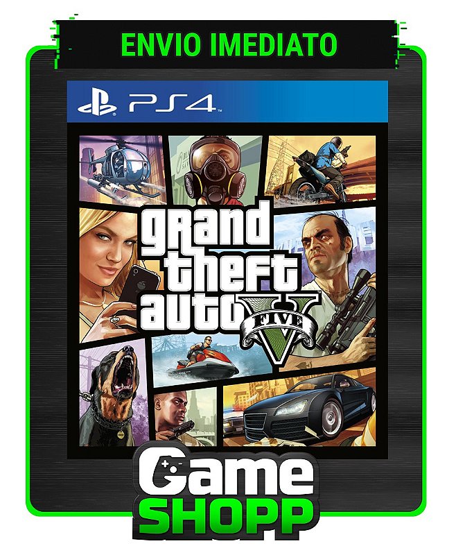 Jogo Gta 5 Grand Theft Auto V Ps3 - Midia Digital Português
