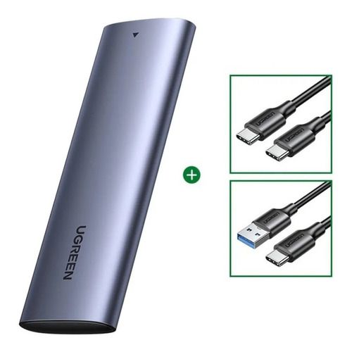 Case Adaptador Ssd M.2 Nvme Ugreen Usb 3.1 Tipo C 10gb - web Tot@L.