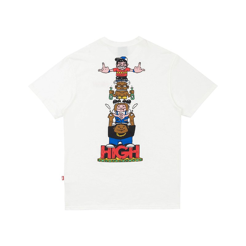 CAMISETA HIGH TEE TOTEM WHITE - Jhows Surf Street