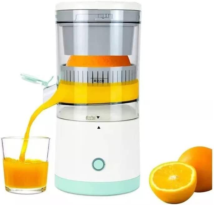 Espremedor Frutas Plástico Manual Vermelho 400ML Laranja na