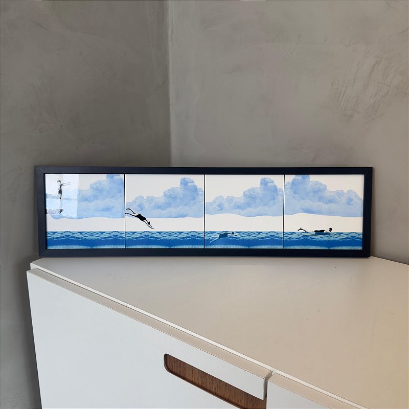 Quadro Azulejos - Mergulho Horizontal