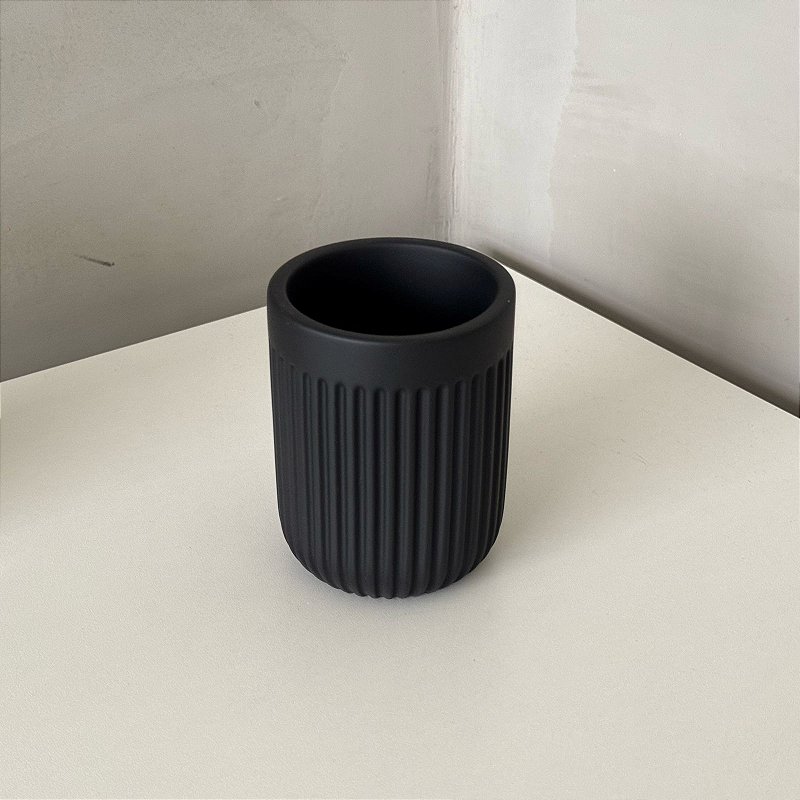 Copo Cimento Textura - Preto