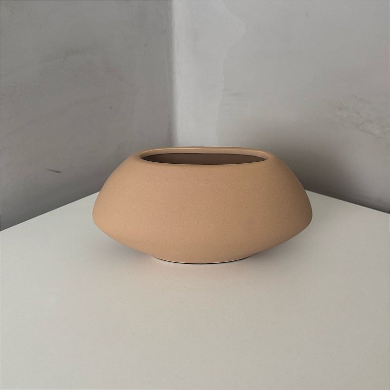 Vasinho de Cerâmica Estreito - Nude