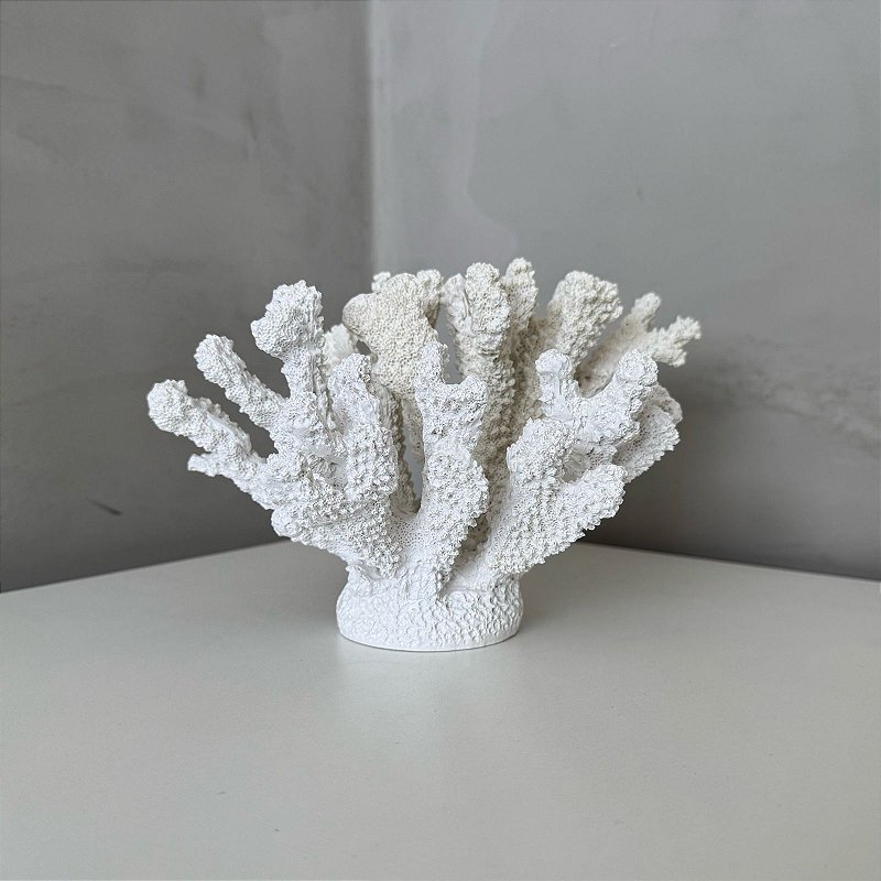 Escultura Coral Branco