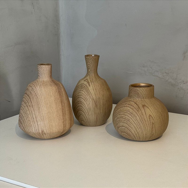 Kit Vasinhos Carvalho Bico Fino