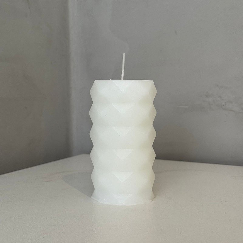 Velas Decorativa Branca | Diamante