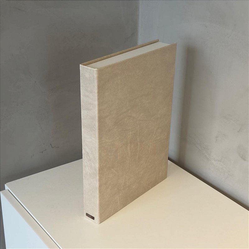 Book Box Couro Offwhite