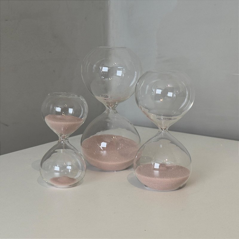 Conjunto de Mini Ampulhetas Rosa