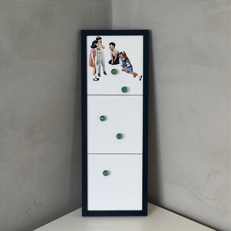 Quadro Azulejos - Bolinha de Gude