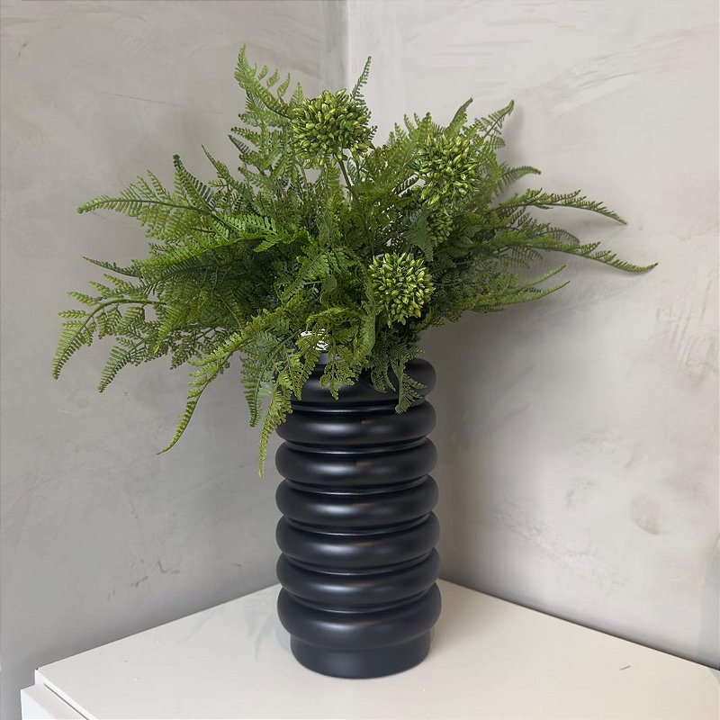 Vaso Espiral | Preto