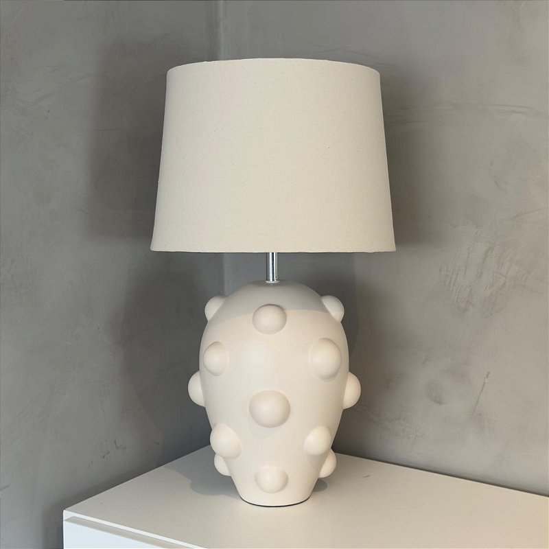 Abajur de Bolinhas | Natural