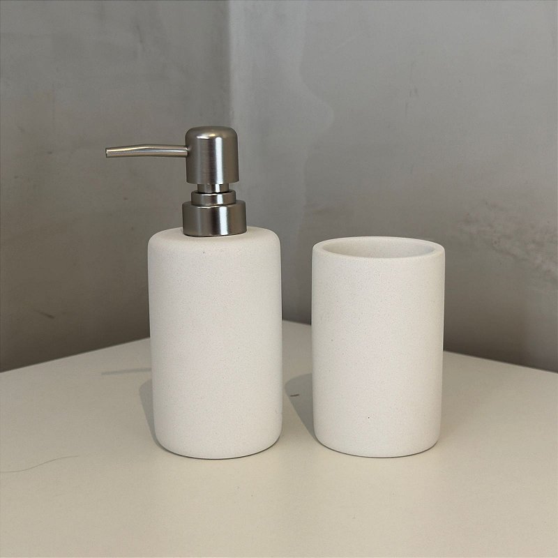 Kit Banheiro Básico Branco