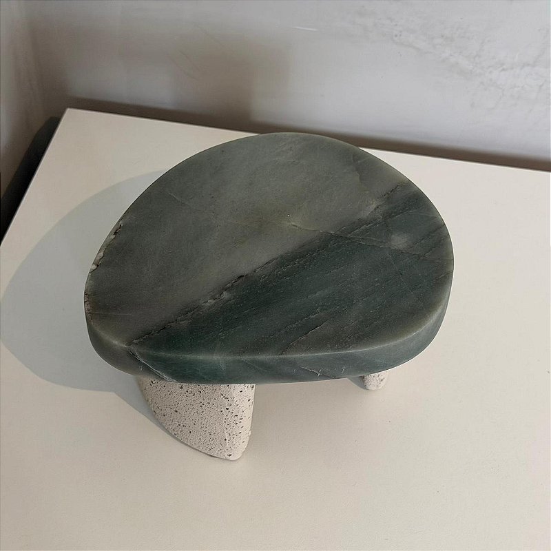 Boleira Alga Mármore Tiffany - P