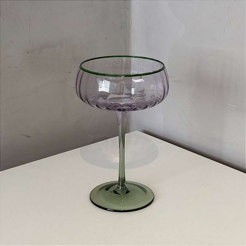 Taça Pétala Martini - Lilás e Verde