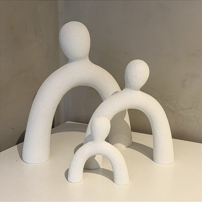Escultura Família Minimalista