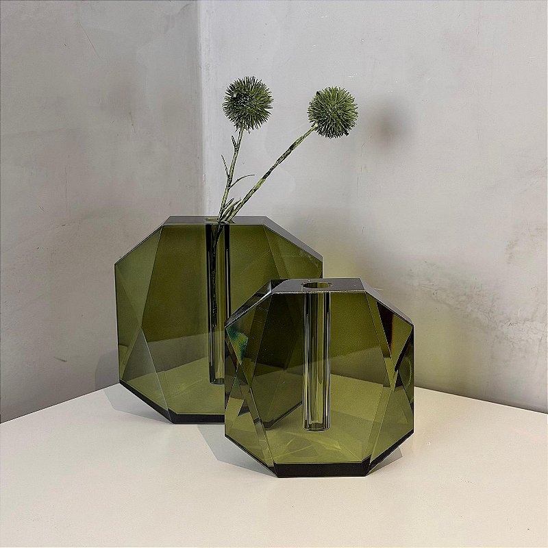 Vaso em Vidro London Verde