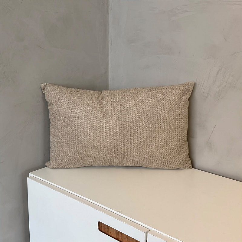 Almofada Bouclé Soft Bege Retangular