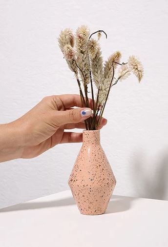 Vaso 2 - Coleção Rosa Granilhado