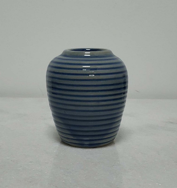 Vaso Cerâmica Alto Azul