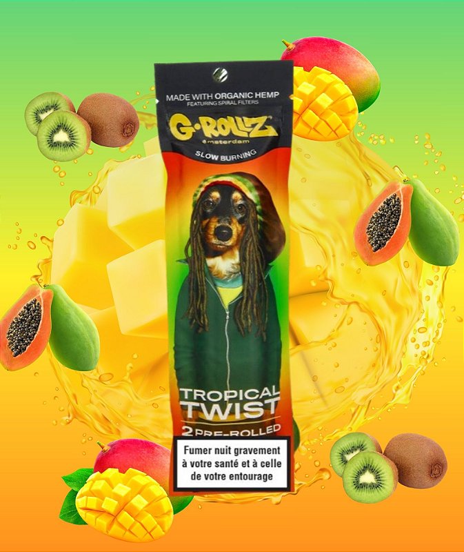 BLUNT G-ROLLZ - TROPICAL TWIST CONES (C/ 2 UN) - Urban Haze
