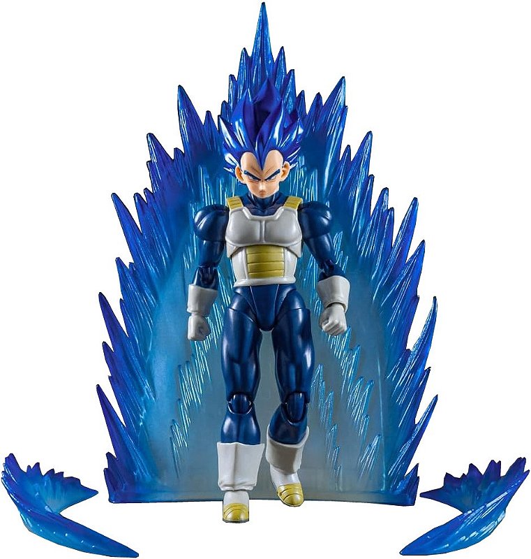 Vegeta God Blue & Aura Effect Demoniacal Fit - Blister Toys - Action  figures e Colecionáveis