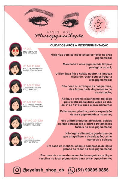 Ficha Anamnese de Micro pigmentação - Eyelash Shop