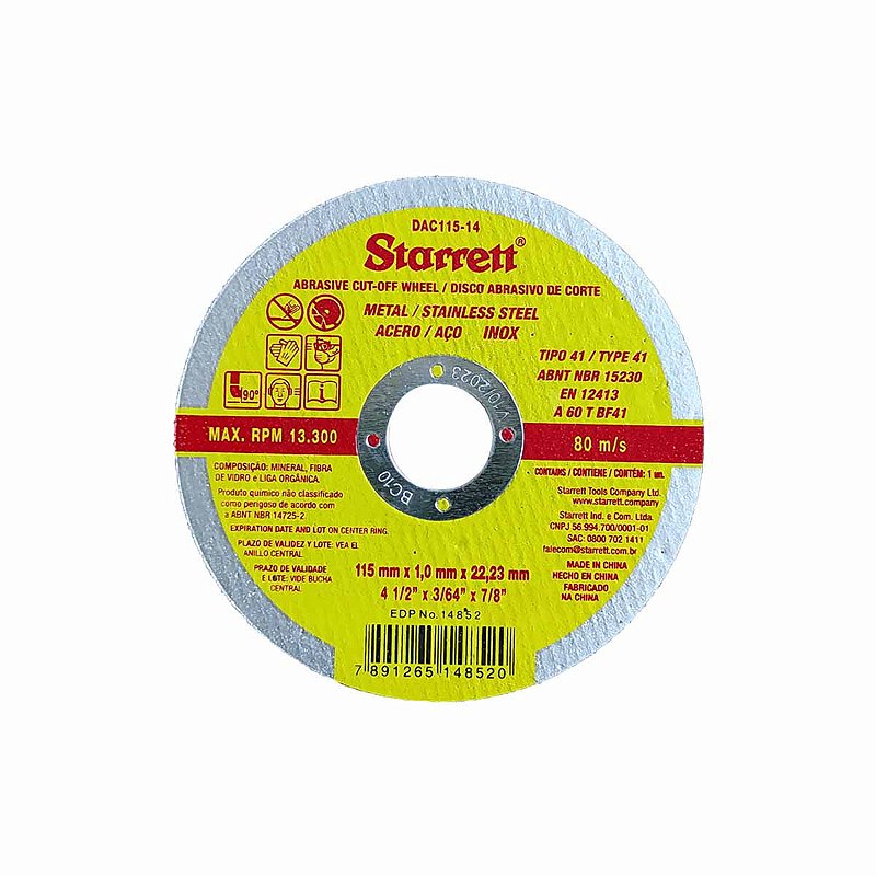 Disco de Corte STARRET