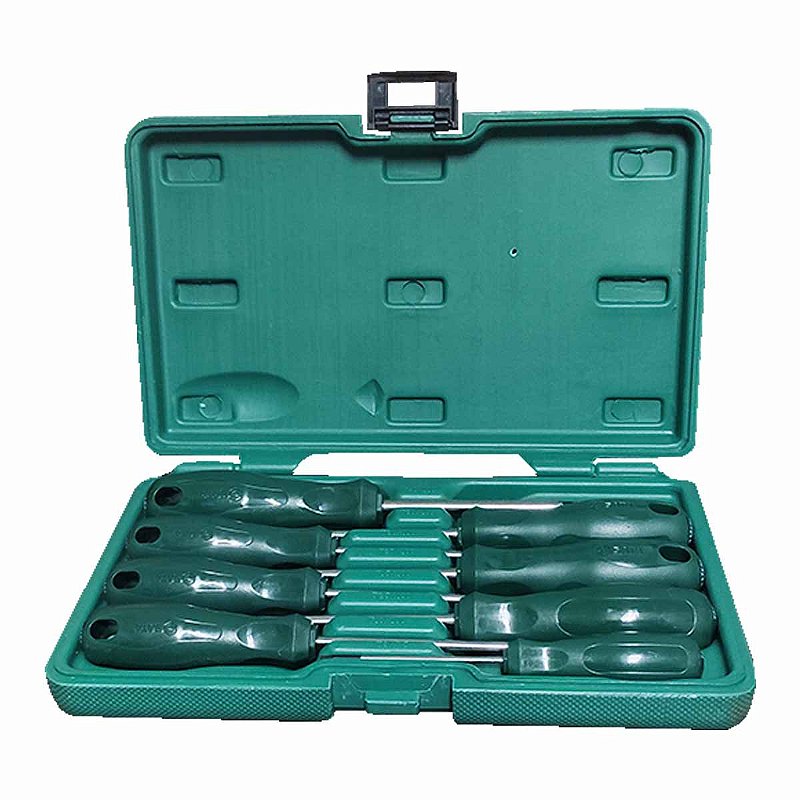 Jogo Chave Torx Reta T8 a T40 8PÇ Maleta SATA ST09307SJ